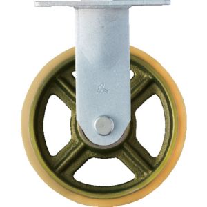 ハンマーキャスター HAMMER CASTER ハンマーキャスター 500BPR-CU200 重荷重用固定式ウレタン車輪 イモノホイール ラジアルボールベアリング 200mm