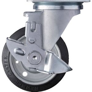 ハンマーキャスター HAMMER CASTER ハンマーキャスター 413YS-RBB100 特殊鋼板製 自在 SP付 ゴムB車100mm