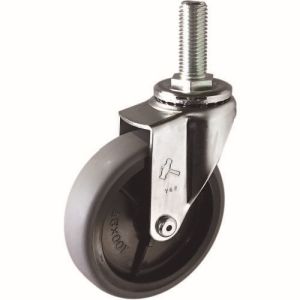 ハンマーキャスター HAMMER CASTER ハンマーキャスター 420EA-L100 BAR01 EAシリーズ ねじ込み 自在 PPホイールエラストマー巻車 100mm