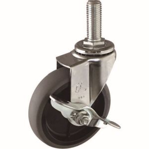 ハンマーキャスター HAMMER CASTER ハンマーキャスター 415EA-L100 BAR01 EAシリーズ ねじ込み 自在SP付 PPホイールエラストマー巻車 100mm