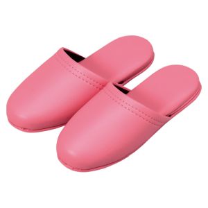 オーミケンシ オーミケンシ 10800041 レザー調スリッパ 子供用 ピンク 1足