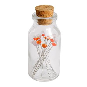 森川製針 森川製針 広島針 ガラス待ち針  輝  カラー 情熱 MR60