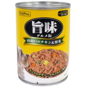 ペットプロジャパン PetPro ペットプロ 旨味グルメ 10歳以上 チキン 野菜 375g 犬 ドックフード