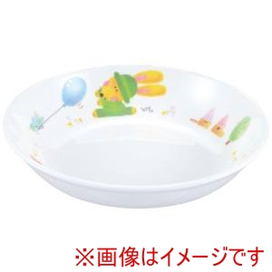 国際化工 国際化工 メラミン 子供食器 スイートラビット 深菜皿 D17SR