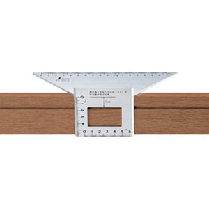 シンワ測定 SHINWA シンワ測定 62114 台形止型定規 アルミ