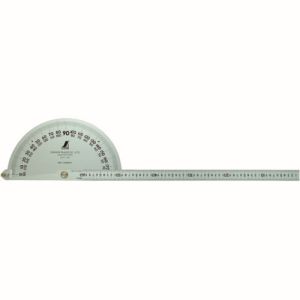 シンワ測定 SHINWA シンワ測定 62855 プロトラクター 600 シルバー φ320 竿目盛60cm
