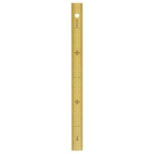 シンワ測定 SHINWA シンワ測定 71760 竹製ものさし 30cm 上下段1mmピッチ ハトメ付