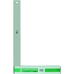 シンワ測定 SHINWA シンワ測定 74114 アルミ台付スコヤ 40cm 目盛なし