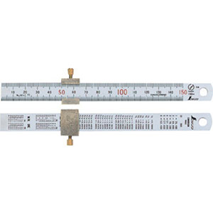 シンワ測定 SHINWA シンワ測定 76751 直尺 シルバー 15cm 赤数字入 ストッパー付 JIS