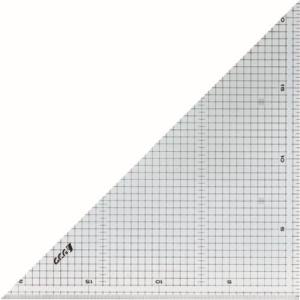 シンワ測定 SHINWA シンワ測定 77062 三角定規 アクリル製 30cm 方眼目盛付 2枚組