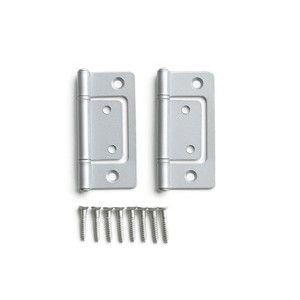 ハイロジック HILOGIK ハイロジック P-593 正面付蝶番 64mm シルバー 2枚入 00071593-001