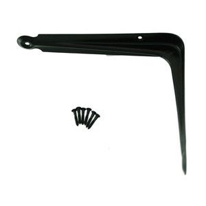 ハイロジック HILOGIK ハイロジック L型棚受 黒 125mm x150mm 1本入 00098441-001