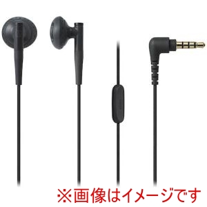 オーディオテクニカ audio-technica オーディオテクニカ ATH-C200IS BK マイク付きイヤホン