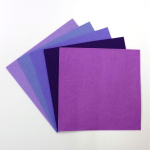 サンフェルト サンフェルト ミニー200 推し色アソート 5色入り フェルト 横200mm×縦200mm 紫系 AZ-6