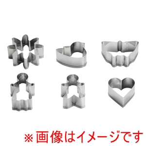 田中糧機製作所 田中糧機 18-8クッキー抜き型セット NO.2111 6ヶ入