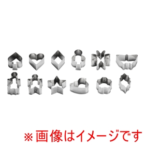 田中糧機製作所 田中糧機 18-8クッキー抜き型セット NO.2112 12ヶ入
