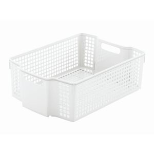 不動技研 FUDOGIKEN 不動技研 スタックカーゴ A4 深型 幅27.7×奥行38.4×高さ12.5cm ホワイト F2525