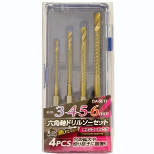 ビッグマン Bigman ビッグマン DA-SET1 六角軸ドリルソーセット 4本組