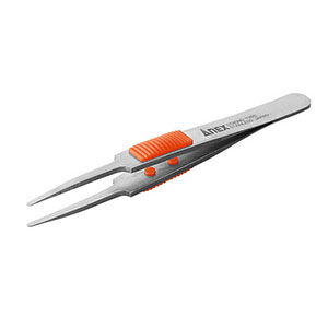 兼古製作所 アネックス Anex アネックス 211 ラバーグリップ付ステンレスピンセット 先丸型 120mm Anex 兼古製作所