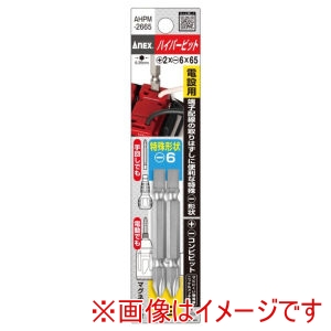 兼古製作所 アネックス Anex アネックス AHPM-2665 ハイパービット2本組 +2×-6×65 Anex 兼古製作所