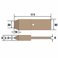 白光 HAKKO 白光 358-T ジュニア用 交換こて先.F型 HAKKO