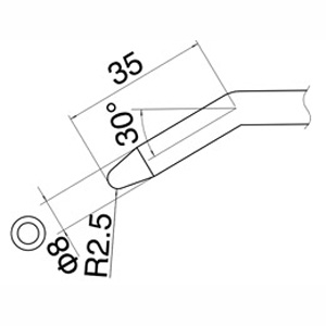 白光 HAKKO 白光 ES8 ES型 790-02用交換こて先 HAKKO