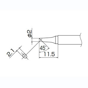 白光 HAKKO 白光 T13-BCF2 2BC型 T13シリーズ交換こて先 HAKKO