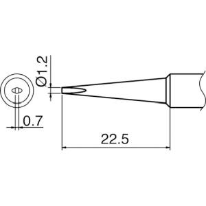 白光 HAKKO 白光 T18-DL12 こて先 1.2DL型 HAKKO