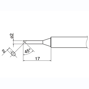 白光 HAKKO 白光 T34-C2 2C型 T34シリーズ交換こて先 HAKKO