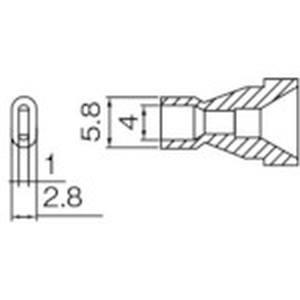 白光 HAKKO 白光 N61-16 ノズル 4X1MM HAKKO