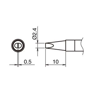 白光 HAKKO 白光 T39-D24 交換こて先 T39シリーズ