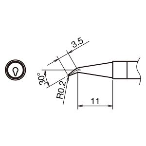 白光 HAKKO 白光 T39-J02 交換こて先 T39シリーズ