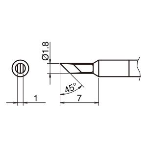 白光 HAKKO 白光 T50-KU 交換こて先 T50シリーズ
