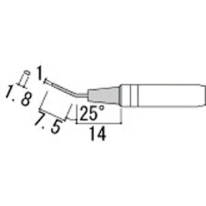 白光 HAKKO 白光 900M-T-1.8H 1.8H型 900Mシリーズ交換こて先 HAKKO