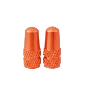 ノグチ NOGUCHI ノグチ 仏式アルミバルブキャップ 2個セット オレンジ NOGUCHI