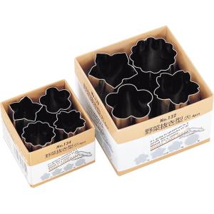 霜鳥製作所 クインローズ No.132 18-8 野菜抜型 大4個入 S印 霜鳥製作所