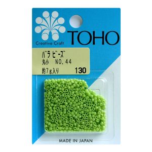 トーホー トーホー 丸小 バラビーズ 外径 約2.2mm 約7g入り No.44 ギョク MSB-44-BA