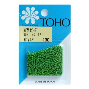 トーホー トーホー 丸小 バラビーズ 外径 約2.2mm 約7g入り No.47 ギョク MSB-47-BA
