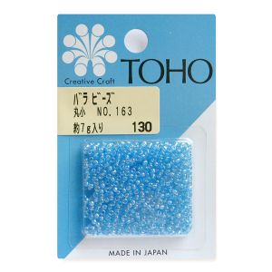 トーホー トーホー 丸小 バラビーズ 外径 約2.2mm 約7g入り No.163 スキオーロラ MSB-163-BA