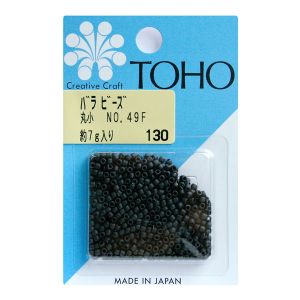 トーホー トーホー 丸小 バラビーズ 外径 約2.2mm 約7g入り No.49F ギョク つや消し MSB-49F-BA