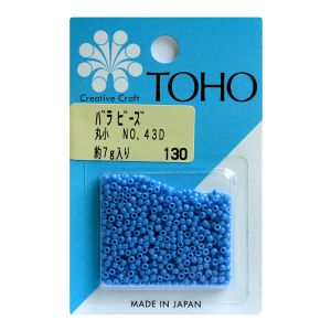 トーホー トーホー 丸小 バラビーズ 外径 約2.2mm 約7g入り No.43D ギョク MSB-43D-BA