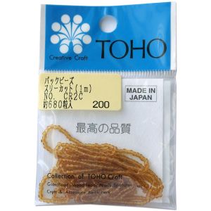 トーホー トーホー スリーカットビーズ 糸通しビーズ 外径 約2.2mm 1m入り CR-2C MSB-CR2C-PC