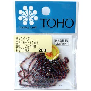 トーホー トーホー スリーカットビーズ 糸通しビーズ 外径 約2.2mm 1m入り CR-400 MSB-CR400-PC