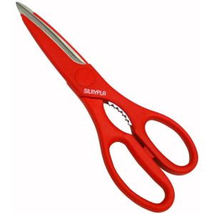 丸章工業 丸章工業 KSP-220 シルキー 料理バサミ 赤