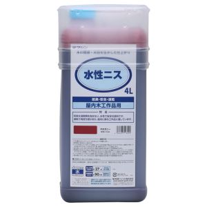 和信ペイント 和信ペイント 911305 # 水性ニス マホガニー 4L