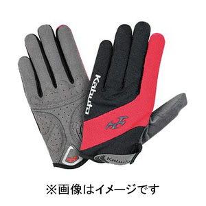 オージーケーカブト OGK KABUTO オージーケーカブト SPG-5 グローブ 指付き Mサイズ レッドブラック フルフィンガー OGK KABUTO
