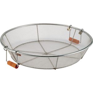 エムテートリマツ MT 浅型 揚げ ザル 55cm バネ取手付 MT18-8 エムテートリマツ