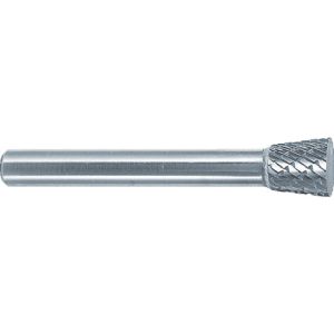 スーパーツール SUPERTOOL スーパーツール SB52B09S スーパー超硬バー ロー付 逆テーパー型 シングルカット 角度 10° 刃径 6.3mm 軸径 3.0mm
