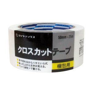 ダイヤテックス ダイヤテックス BCB-311 パイオラン クロスカットテープ シュリンク 白 50mm×25m