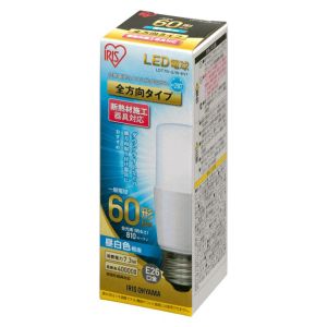 アイリスオーヤマ IRIS アイリスオーヤマ LDT7N-G/W-6V1 LED電球 E26 T形 60形相当 昼白色